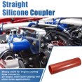 thumbnail image 2 of Unique Bargains 400mm 15.75' Long Universal Car Straight Silicone Coupler Turbo Pipe Replacement Red, 2 of 6