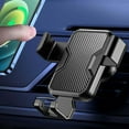 thumbnail image 5 of LiUMX Universal Car Phone Mount | 360° Rotatable or Fixed Bracket | AC Vent Clip Holder for Most Smartphones | Stable Anti-Shake Design | Black Plastic Construction | 3.94x3.74 Inch, 5 of 5