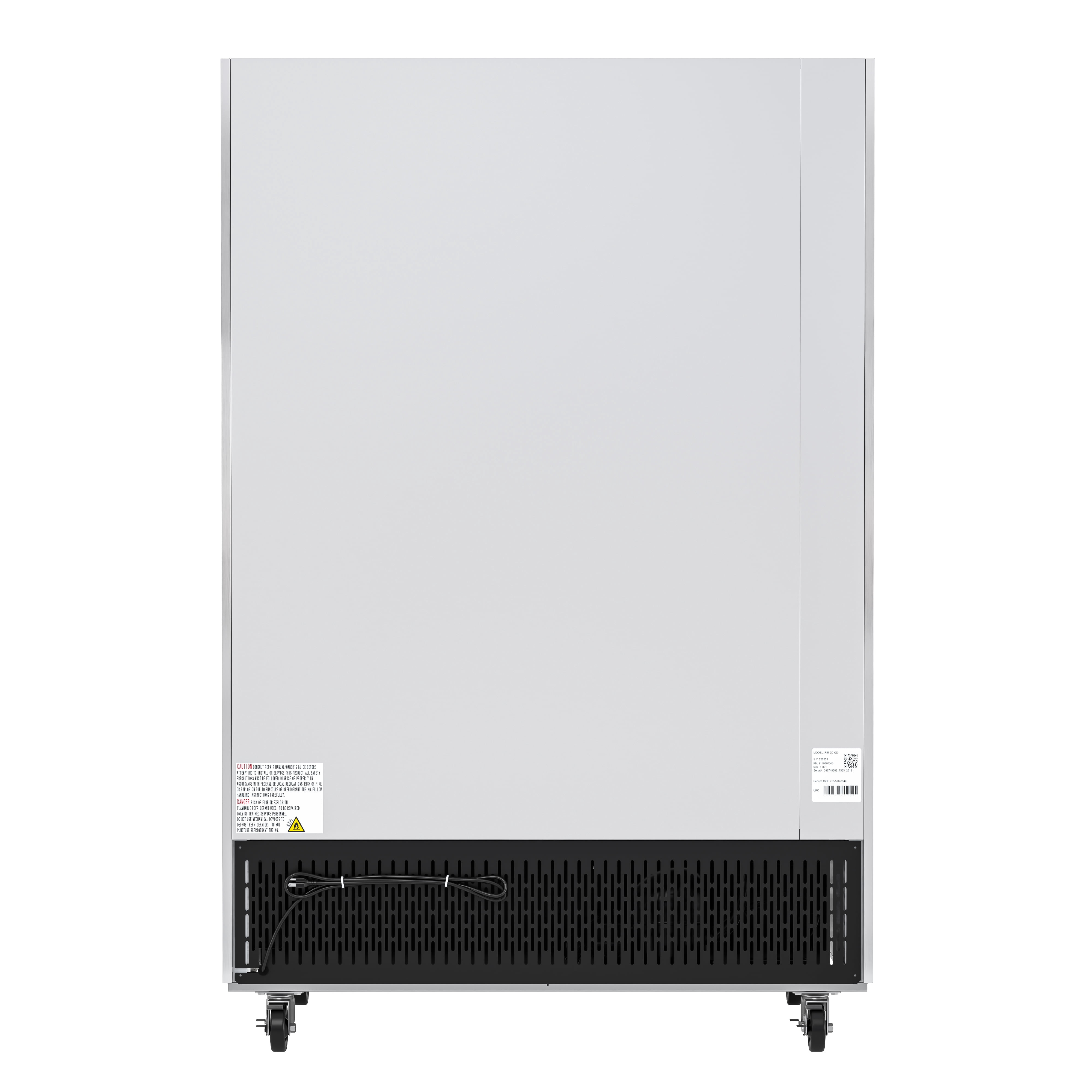 KoolMore 54 in.  Two-Glass Door Commercial Reach-in Refrigerator Cooler with LED Lighting - 47 Cu. ft. RIR-2D-GD