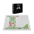 thumbnail image 3 of Ambesonne Letter L Jigsaw Puzzle Durable Cardboard, Leaf Blossom, 1000 pcs, Multicolor, 3 of 5