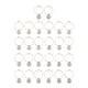 thumbnail image 2 of 2 Set Glass Charm Rings Christmas Wedding Party Decorations, 2 of 8