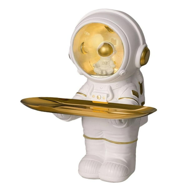 Bandeja de resina con figura decorativa de astronauta, escultura de astronauta, arte moderno Los 215x18x17cm