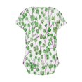 thumbnail image 4 of Tops de Algodón para Mujeres Cuello en V Moda Casual Manga Corta Primavera Verano Top para el Hogar Y Diario, 4 of 6