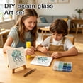 thumbnail image 7 of Kiddiway DIY Sea Glass Art Kit – Beach Glass Mosaic Set with Colorful Tiles for Crafts, Complete Sea Glass for Crafts, Creative Glass Art Project, Fun Arts and Crafts for Adults & Kids,D, 7 of 7