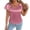 Pink, variant on Tshirts Shirts for Women Crew NeckShort Sleeve Basic Pink Summer Top for Women