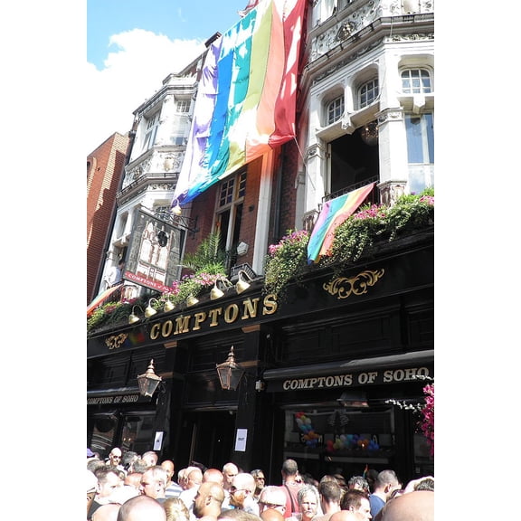24x36 gallery poster, Comptons of Soho during London Pride in 2010
