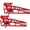 red, variant on GARVEE 2-Pack 5T Auto Car Truck Service Ramps Lifts,Low Profile Hydraulic Car Ramps for Oil Changes,Adjustable Lift Height,Red
