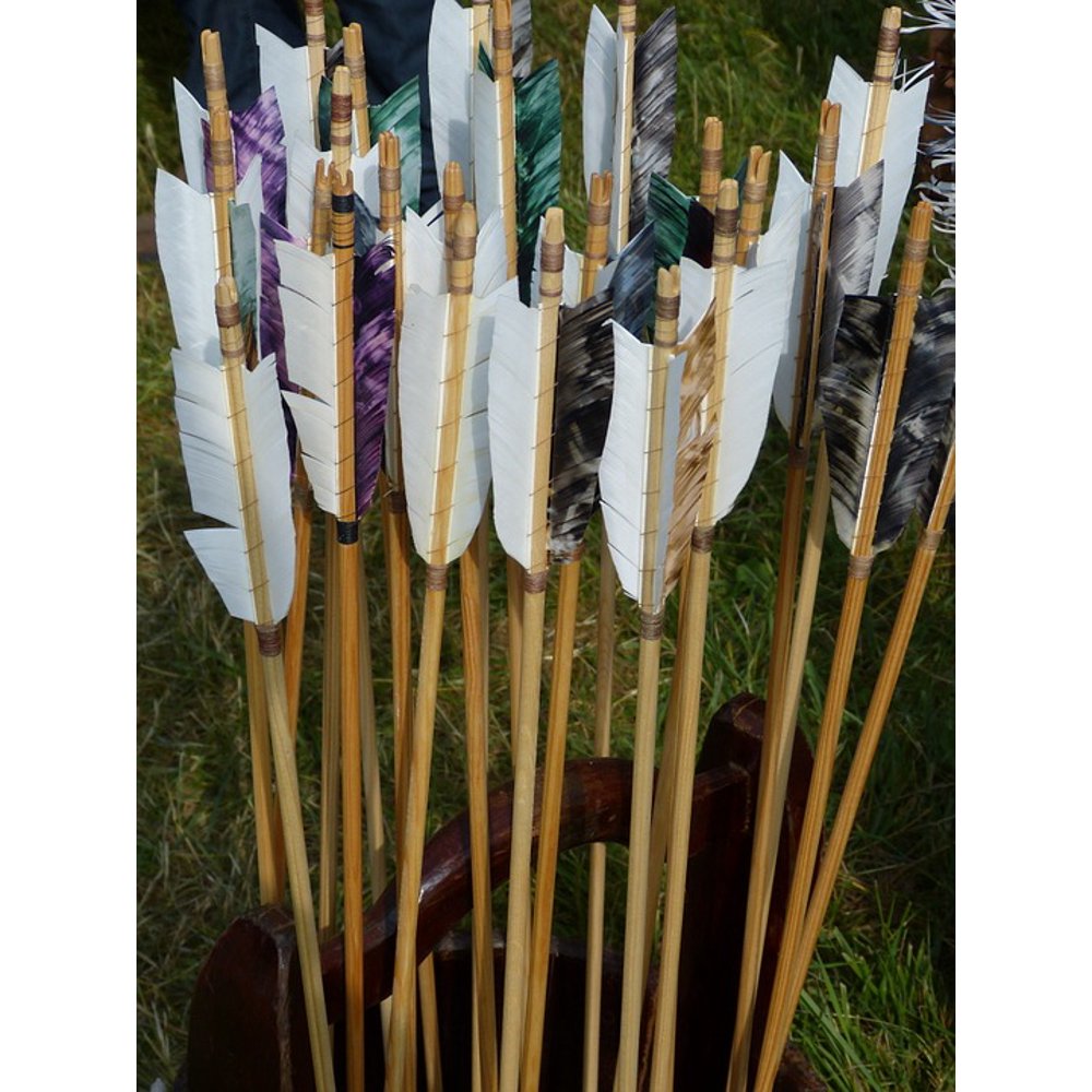 Canvas Print Middle Ages Arrows Sport Feather Archery Weapon Stretched