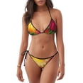 thumbnail image 1 of Fotbe Rose Psychedelic Traje de Baño para Mujer de Dos Piezas – Bikini Sexy de Tirantes Tipo Halter con Diseño Triangular, 1 of 6