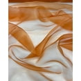 thumbnail image 2 of Sheer Organza Fabric by the Yard for Sewing Fashion Wedding Dress DIY Event Decorations, 60’’ Wide Sparkle Silky Crystal Organza Fabric (Burnt Orange, 50 Yard), 2 of 5