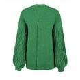 thumbnail image 5 of Vedolay Cardigans for Women Open Front Casual Long Sleeve Lightweight Cardigan Sweater Green,S, 5 of 5