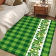 thumbnail image 4 of Area Rugs 2.7'x5', St. Patrick's Day Carpet for Living Room Bedroom Dining Room, Lucky Shamrock Grasses Green Plaid Throw Kitchen Rugs Non Slip Washable Rectangle Indoor Outdoor Rugs, 4 of 8
