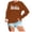 Orange, variant on Womens Sweatshirt Halloween Crewneck Quality Shirts for Women Plus Size Spooky Season Flower Ghost Spooky Sweater Blouses Pullover Top Halloweens Clothes
