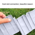 thumbnail image 5 of Tuvgenk 9.6 x 3.9 in Yard Garden Fence White Resin, Landscape Edging Easy Assembly for Landscape Panels, Patios with Ground Stakes, 5 of 6