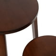 thumbnail image 4 of Kate and Laurel Rioux Modern Nesting Tables, Set of 2, Walnut Brown, Transitional Side Tables with Nesting Design for Stylish and Functional Home Decor, 4 of 9