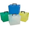 Pendaflex, PFX20881, File Box with Handles, 1 Each, Clear,Yellow,Green,Blue