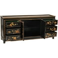 thumbnail image 2 of Oriental Furniture Black Lacquer Dresser - Landscape, 2 of 7