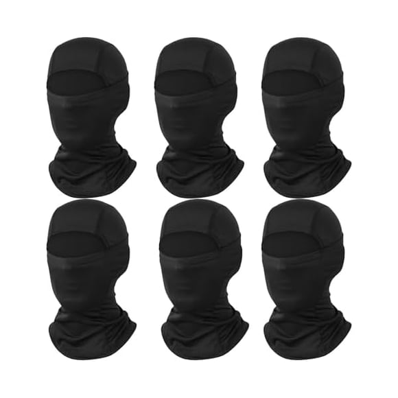 ccwmincc Ski Mask for Men 6 Pack Balaclava Face Mask Women Shiesty Ski Mask Summer Full Face Cover Sun Protection Football Motorcycle
