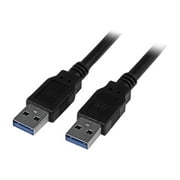 Startech.com 6 Ft Black Superspeed Usb 3.0 Cable A To A - M/m - Type A Male Usb - Type A Male Usb - 6ft - Black (usb3saa6bk)