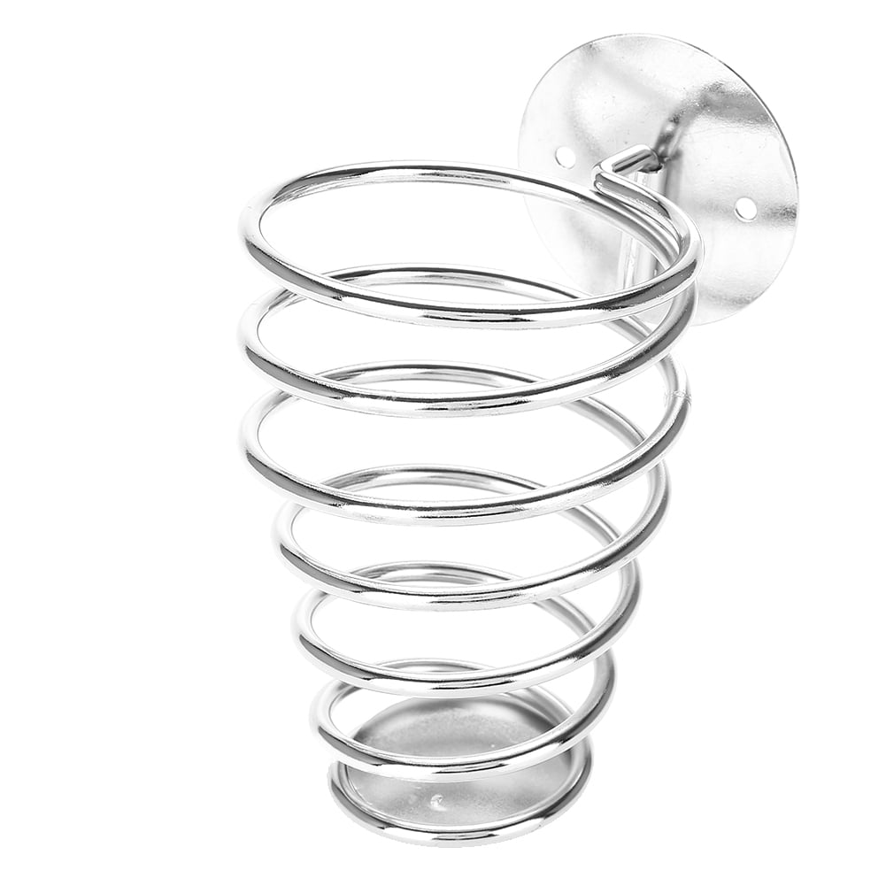 Tebru Hair Dryer Stand, Stainless Steel Spiral-shaped Hairdryer Support ...