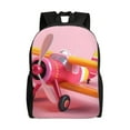 thumbnail image 1 of Balery Colorful Cartoon Biplane Mochila - Mochila Estilosa y Duradera para Laptop de 15 Pulgadas con Tela Oxford Impermeable, 1 of 8