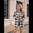 thumbnail image 2 of Camisas de Franela con Sobrecamisa A Cuadros en y Negro XXL, 2 of 8