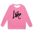 thumbnail image 3 of Kids Sweatshirts for Boys Long Sleeve Kids Pink Sweatshirt Oversized Crewneck Sweatshirts Warm Fall Winter Clothes Girls Tops Size 6-7 Years, 3 of 3