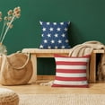 thumbnail image 2 of 4th of July Pillow Covers 20x20 Set of 2, Stars and Stripes Patriotic Decorations Throw Pillow Covers Independence Memorial Day Outdoors Decorative Linen Cushion Case for Couch Sofa Home, 2 of 6