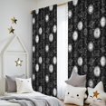 thumbnail image 5 of Blackout Kids Curtains,Black White Sun Moon Planet Star Pattern Childrens Insulated Curtains Set Of 2,Bedroom Essentials,Toddler Room Decor 52x84in(132x213cm), 5 of 5