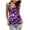 Purple, variant on Women's Camouflage Sleeveless Top Vest O Neck Casual Wild Fashion Blouse Cotton Linen Blend Daily Tank Top for Women, Purple, 3Xl
