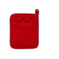 thumbnail image 1 of Home Collection Red Polyester/Rubber Pot Holder, 2 Pack - Heat Resistant, Non-Slip Grip, Hanging Loop - Ideal for Handling Hot Kitchen Items, 1 of 4