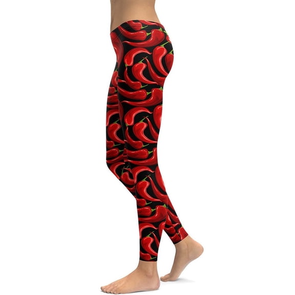 Chilli Pepper Leggings Size: XS for Women | FIERCEPULSE