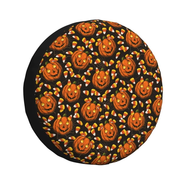 Balery Quirky Corn Pumpkin Cubiertas para Neumáticos - Protector Resistente para Neumáticos de Camioneta, SUV, Remolque, Camper y RV-15 inch