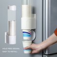 thumbnail image 5 of Porte-gobelets en Plastique Jetable Distributeur de Gobelets Anti-Poussière (Blanc), 5 of 5