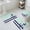 Aqua, variant on Anchor Purple Bath Mat 3 Piece Bathroom Rug Set, Modern Navy Blue White Striped Nautical Non Slip Bath Rug Contour Mat and Toilet Lid Cover, Absorbent Shower Mats Soft Bath Rugs and Mats Sets