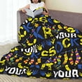 thumbnail image 6 of Pofeuu Rock Your Socks Print Ultra-Soft Micro Fleece Blanket,for Bed Or Sofa,All Season Throw Blankets Flannel Blanket-50"x40", 6 of 7
