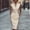 Apricot, variant on Morttic Women's V-Neck Sleeveless Belted Midi Dress – Slim-Fit with Pockets Solid Color Elegant Casual Outfit White,M