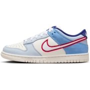 Nike Dunk Low Big Kids' Shoes Color: Sail/Sail/Light Armory Blue/White Size: 5.5Y