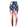 thumbnail image 3 of WILLBEST Leggings Estampados Del 4 de Julio Para Mujer, Para Yoga, Correr, Fitness, Cintura Alta, Para Gimnasio, Ropa Deportiva, Elásticos y Cómodos. Mediana, 3 of 4