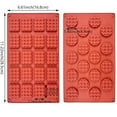 thumbnail image 2 of 2 Pcs Silicone Waffle Mold Set,Tutuviw 18/20 Cavity Mini Silicone Waffle Mold,Waffle Making Mold,Non-stick Waffle Tray for Making Waffle Cookie,Cake Candy Chocolate Making Mold for Baking,Red, 2 of 7