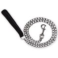 thumbnail image 1 of Cadena De Correa Para Perros (120 Cm) Cinturón Metálico De Acero Para Perros Mango De Cuero De PU - M Sólido ER, 1 of 4