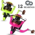 thumbnail image 2 of Sougayilang 5.0:1 Spinning Fishing Reel Wooden Handle 1000-3000 Series Fishing Tackle, 2 of 8