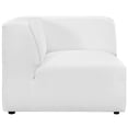 thumbnail image 2 of Modway Mingle Modern Style Polyester Fabric Sofa Corner Chair in White, 2 of 4