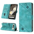 thumbnail image 1 of Compatible with Google Pixel 7 Pro Classic Embossed PU Leather Case with Card Holder Shockproof Cover, 1 of 5