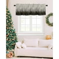 thumbnail image 7 of Valances for Windows, Abstract Grey Honeycomb Geometric Gradient Art Rod Pocket Short Window Valance Curtains Holiday Window Treatment for Kitchen Living Room Bathroom, 54"x18", 7 of 7