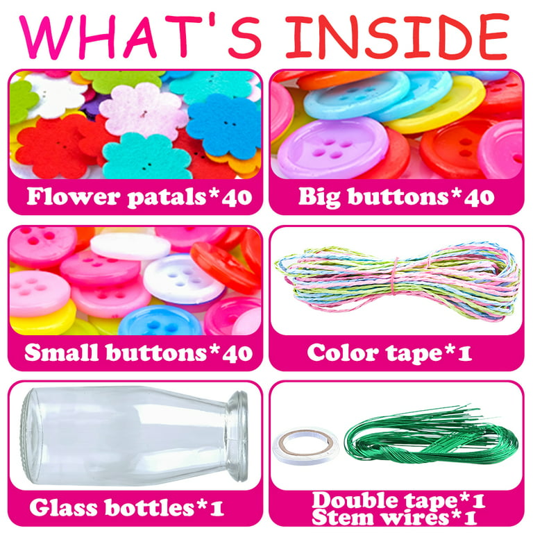 Toys for 8 9 10 11 12 year Old Girls Boys, Art&Crafts Toy Gifts for Kids  Age 5-12 Crafts Flower Kit for 8-10 year Olds Child DIY Toy Set for Teen