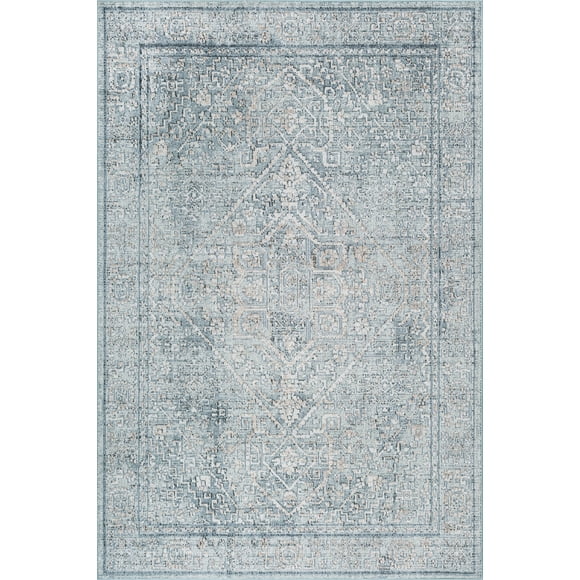 Mainstays Baltimore Blue Area Rug, 5’ x 7’