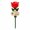 Red, variant on Resin Tulip Bee Waterer Garden Stake, Shallow Flower Cup with Bee Plaque for Planters, Flower Beds, Lawn and Patio, Red