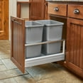 thumbnail image 2 of Rev-A-Shelf 27 qt. Replacement Waste Container for Rev-A-Shelf Pullouts, Silver, 2-pack, 2 of 8