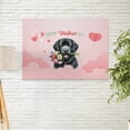 thumbnail image 2 of Happy Valentine's Day Newfoundland holding flowers Horizontal Matte Canvas Poster Newfie Dog Lover Gifts Wall Art Home Decor - 3005, 2 of 5